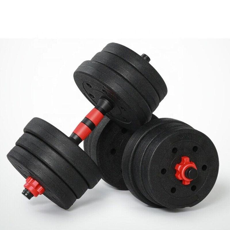 Exersci Adjustable Dumbbell Barbell Weights Set 20-40Kg with Kettlebell Option