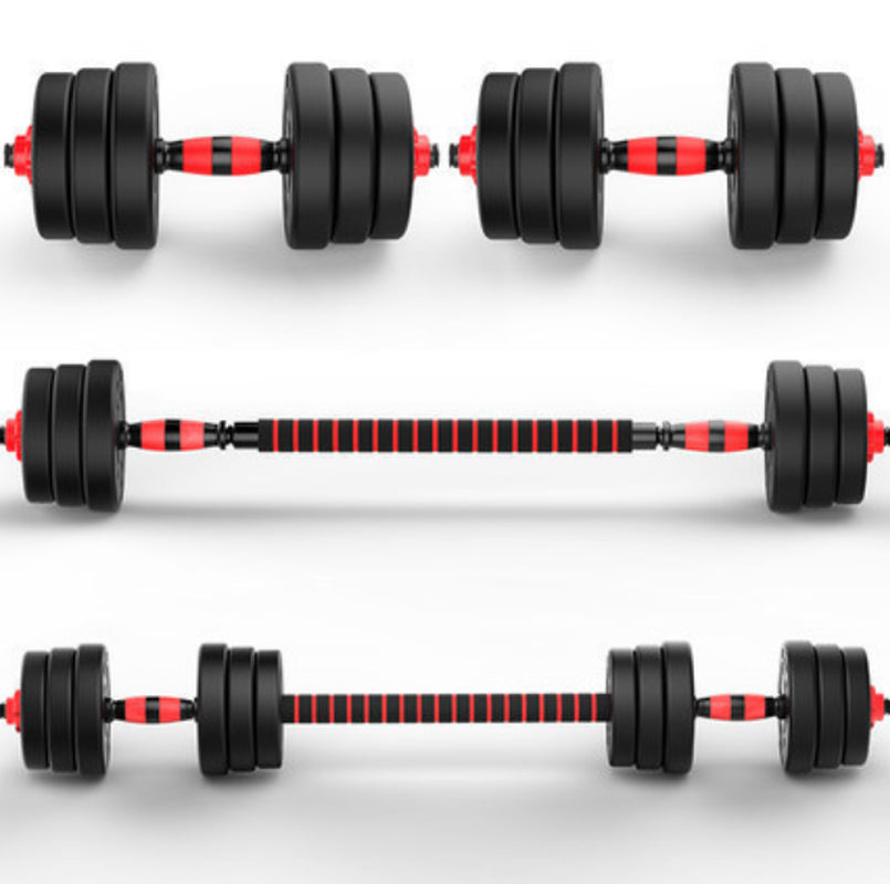 Exersci Adjustable Dumbbell Barbell Weights Set 20-40Kg with Kettlebell Option