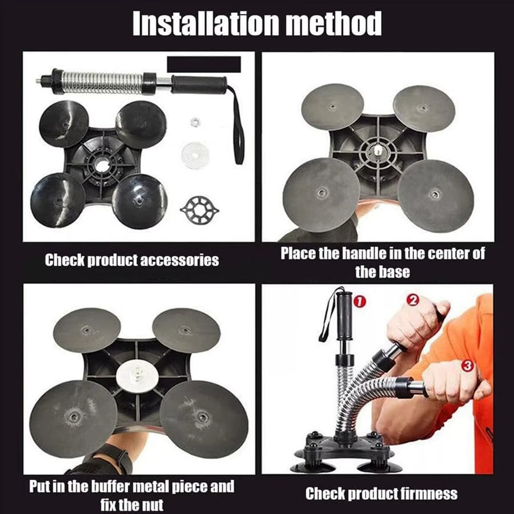 Portable Arm Wrestling Hand Grip Exerciser Wrist Muscle Power Strengthener Spring Forearm Workout Equipment for Home Gym